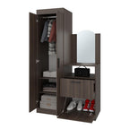 Closet Comoda Praga Tres Puertas Un Cajon, Milan, con diseño moderno incluye Espejo - vista 4