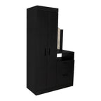 Closet Comoda Praga Tres Puertas Un Cajon, Wengue, con diseño moderno incluye Espejo - vista 7