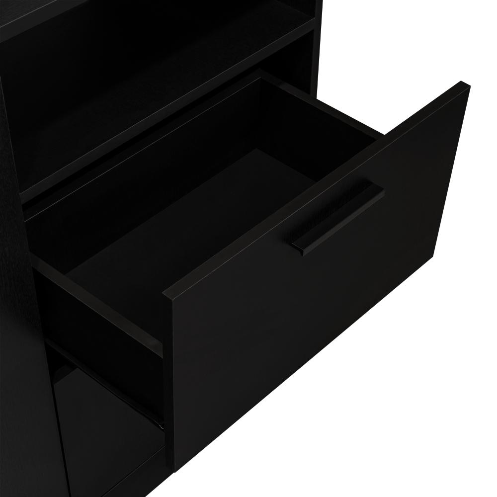 Closet Comoda Praga Tres Puertas Un Cajon, Wengue, con diseño moderno incluye Espejo - vista 12