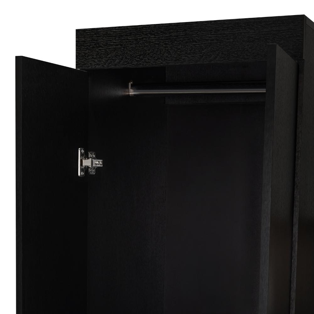 Closet Comoda Praga Tres Puertas Un Cajon, Wengue, con diseño moderno incluye Espejo - vista 13