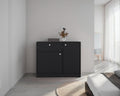 Comoda Praga Un Cajon y Dos Puertas, Wengue - vista 1