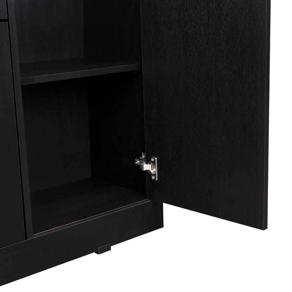 Comoda Praga Un Cajon y Dos Puertas, Wengue - vista 13