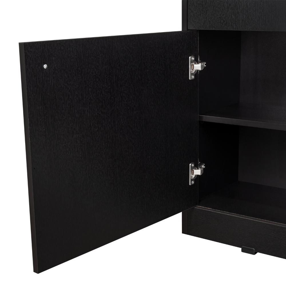 Comoda Praga Un Cajon y Dos Puertas, Wengue - vista 15