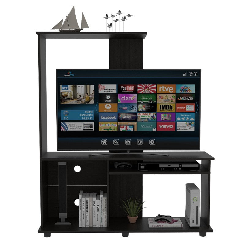 Estante Magallanes, Wengue Negro, con capacidad para televisor de 55 pulgadas - vista 4