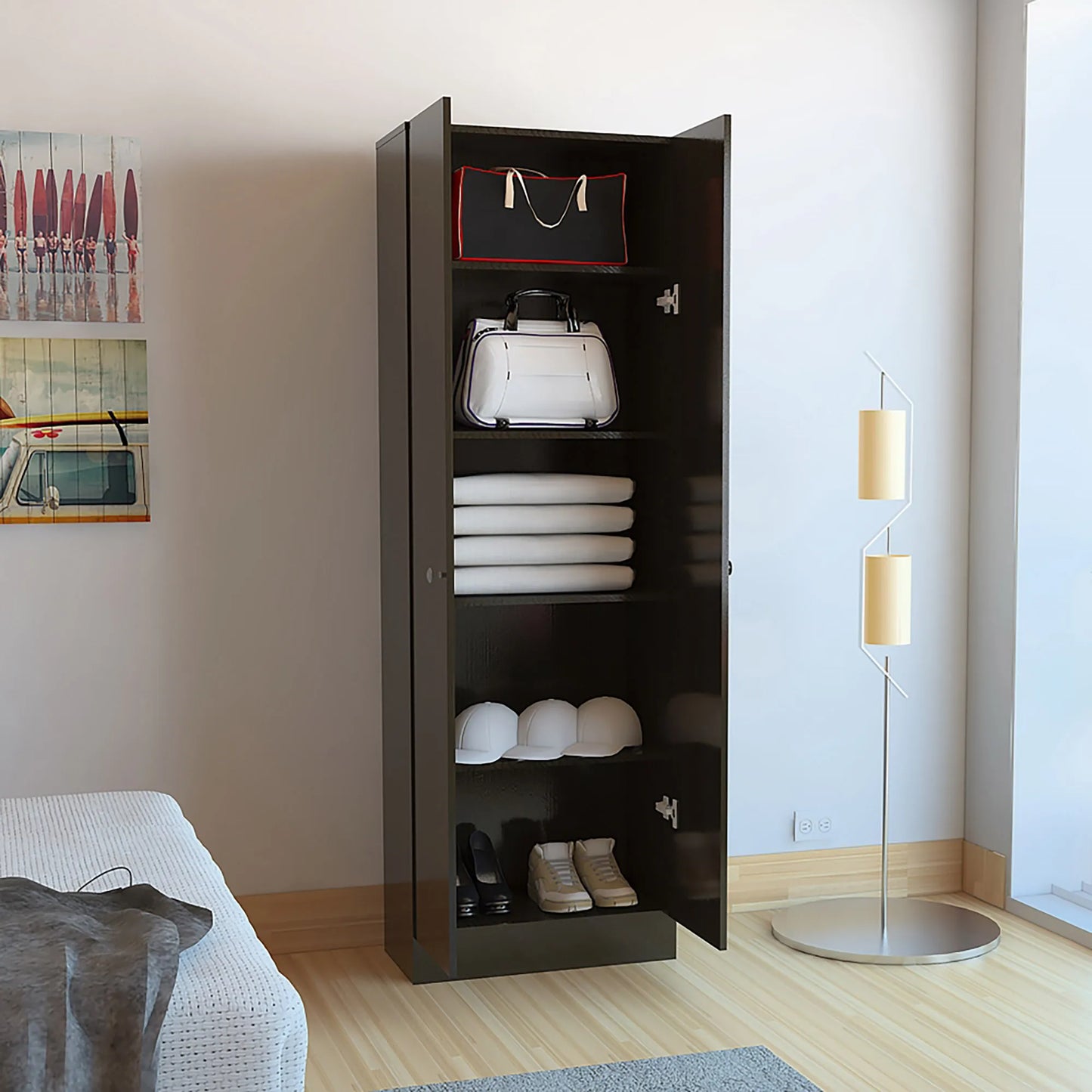 Closet 2 Puertas Home - Wengue