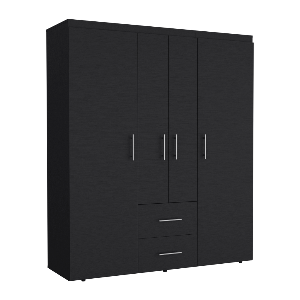 Closet Bariloche Eco 150, Wengue, con amplios espacios y entrepaños para organizar - vista 1