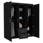 Closet Bariloche Eco 150, Wengue, con amplios espacios y entrepaños para organizar - vista 3