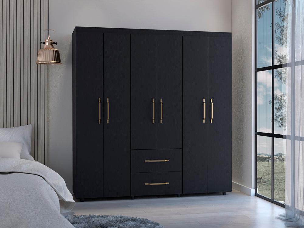 Closet Golden, Wengue, Variedad de Entrepaños y Seis Puertas Abatibles - vista 1