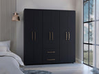 Closet Golden, Wengue, Variedad de Entrepaños y Seis Puertas Abatibles - vista 1