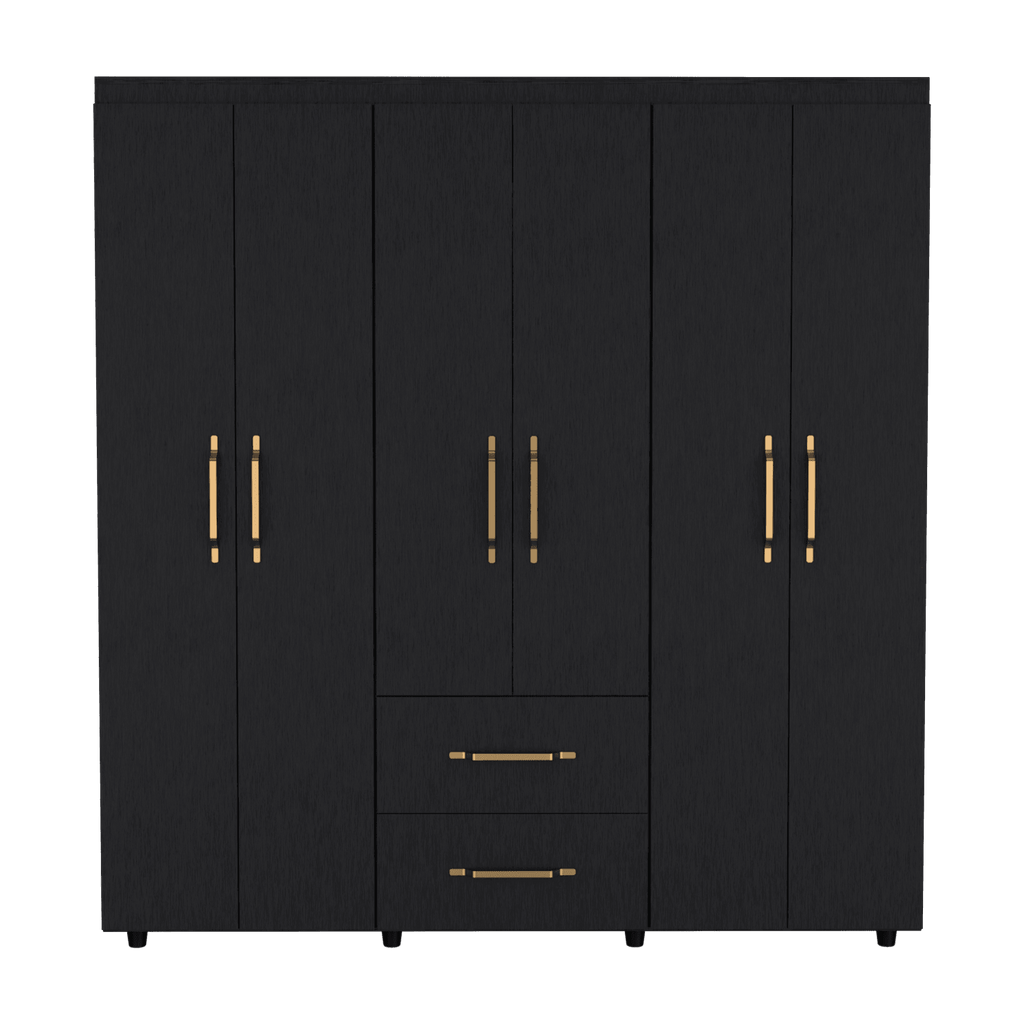 Closet Golden, Wengue, Variedad de Entrepaños y Seis Puertas Abatibles - vista 7
