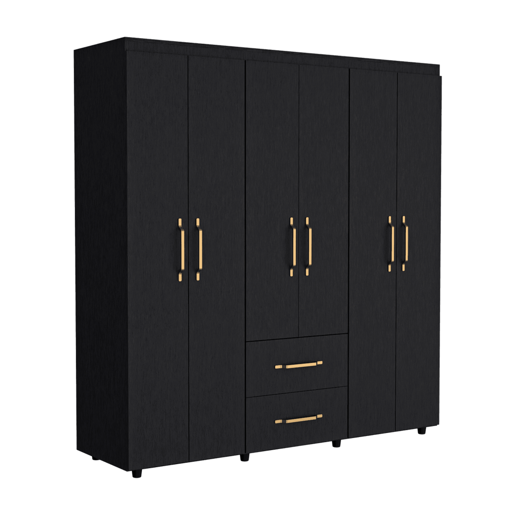 Closet Golden, Wengue, Variedad de Entrepaños y Seis Puertas Abatibles - vista 9