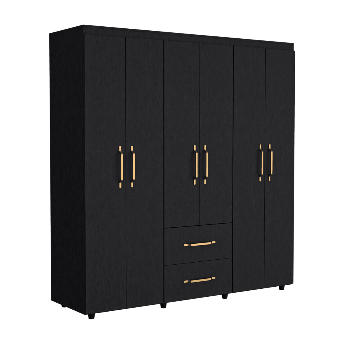 Closet Golden, Wengue, Variedad de Entrepaños y Seis Puertas Abatibles - vista 9