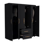 Closet Golden, Wengue, Variedad de Entrepaños y Seis Puertas Abatibles - vista 8