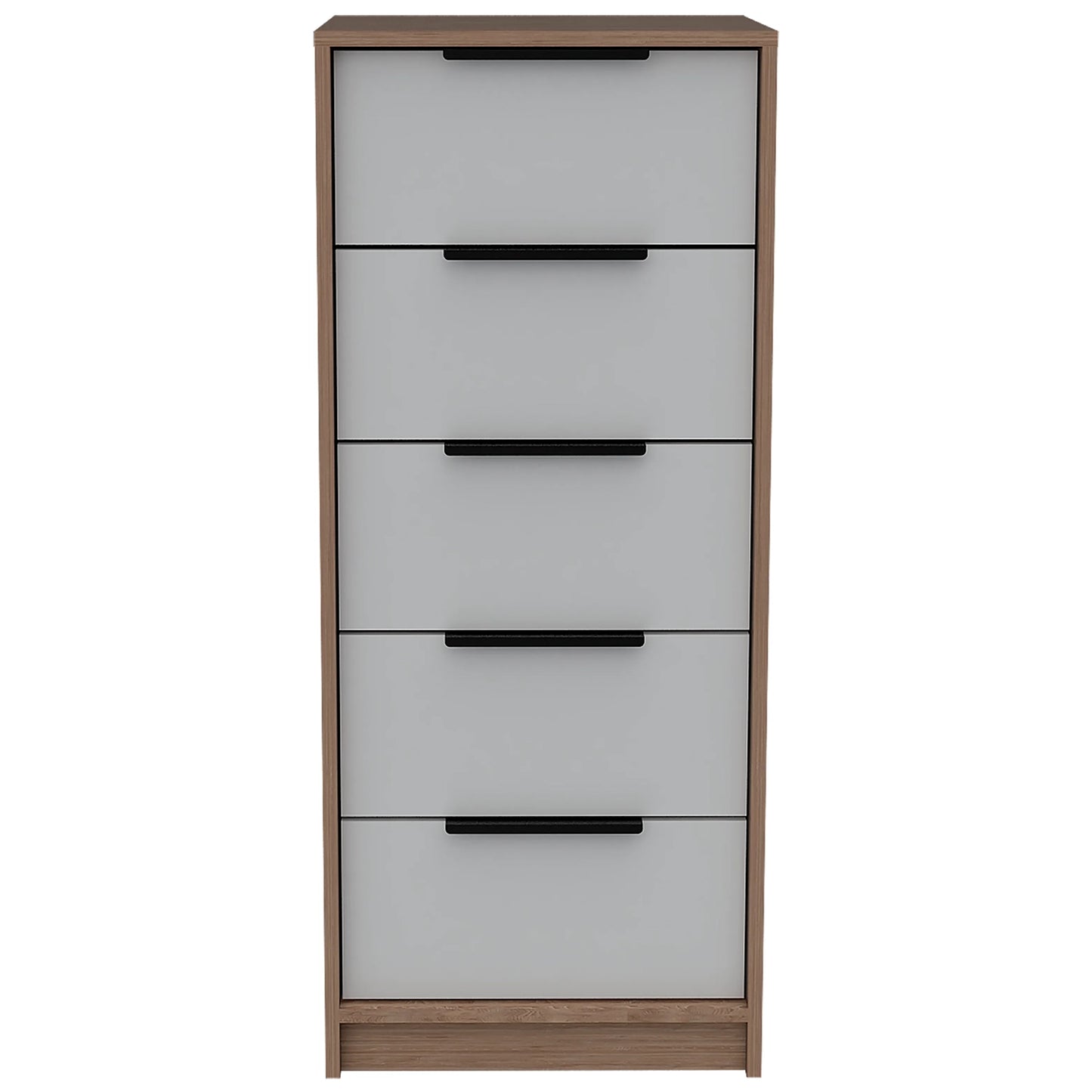Comoda Kaia / 5 Cajones - Miel / Blanco
