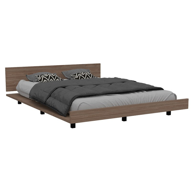 Base Cama Kaia, Miel y Blanco, de dos plazas  y tendido de tablas - vista 1