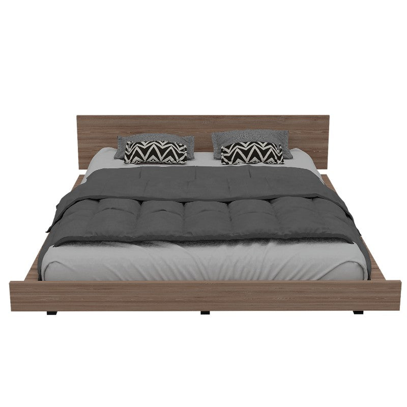 Base Cama Kaia, Miel y Blanco, de dos plazas  y tendido de tablas - vista 4