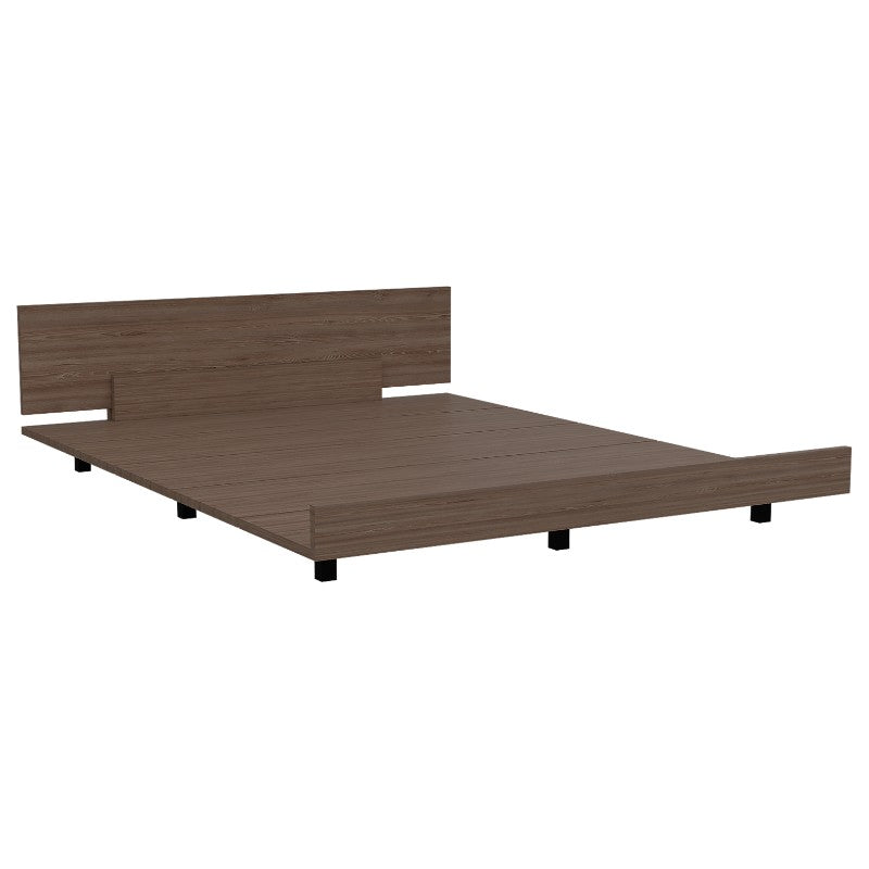 Base Cama Kaia, Miel y Blanco, de dos plazas  y tendido de tablas - vista 3