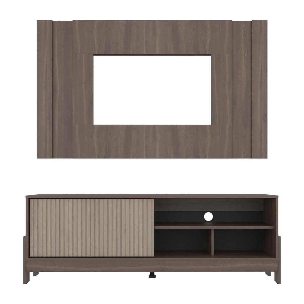 Rack Para Tv Odell, Milan y Roble Natural, Para Televisor desde 50" a 65" - vista 7