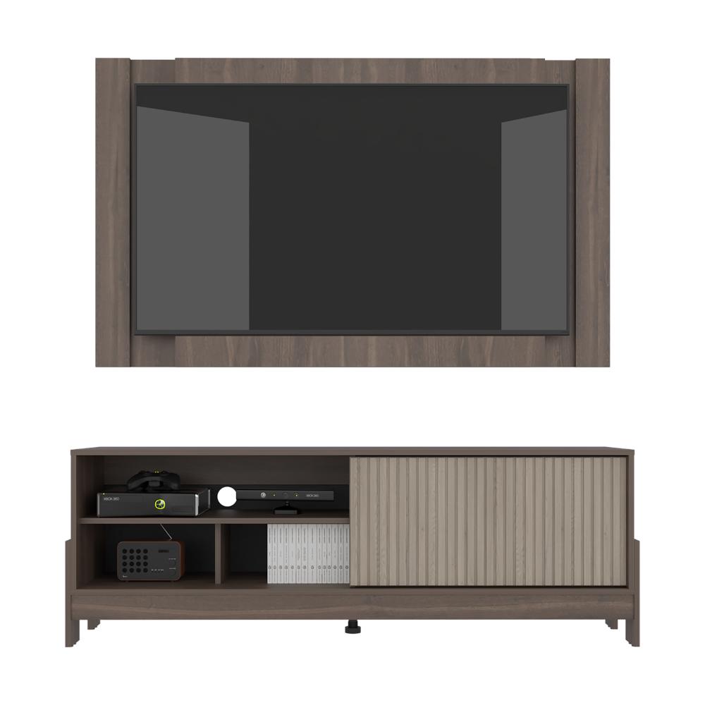 Rack Para Tv Odell, Milan y Roble Natural, Para Televisor desde 50" a 65" - vista 5