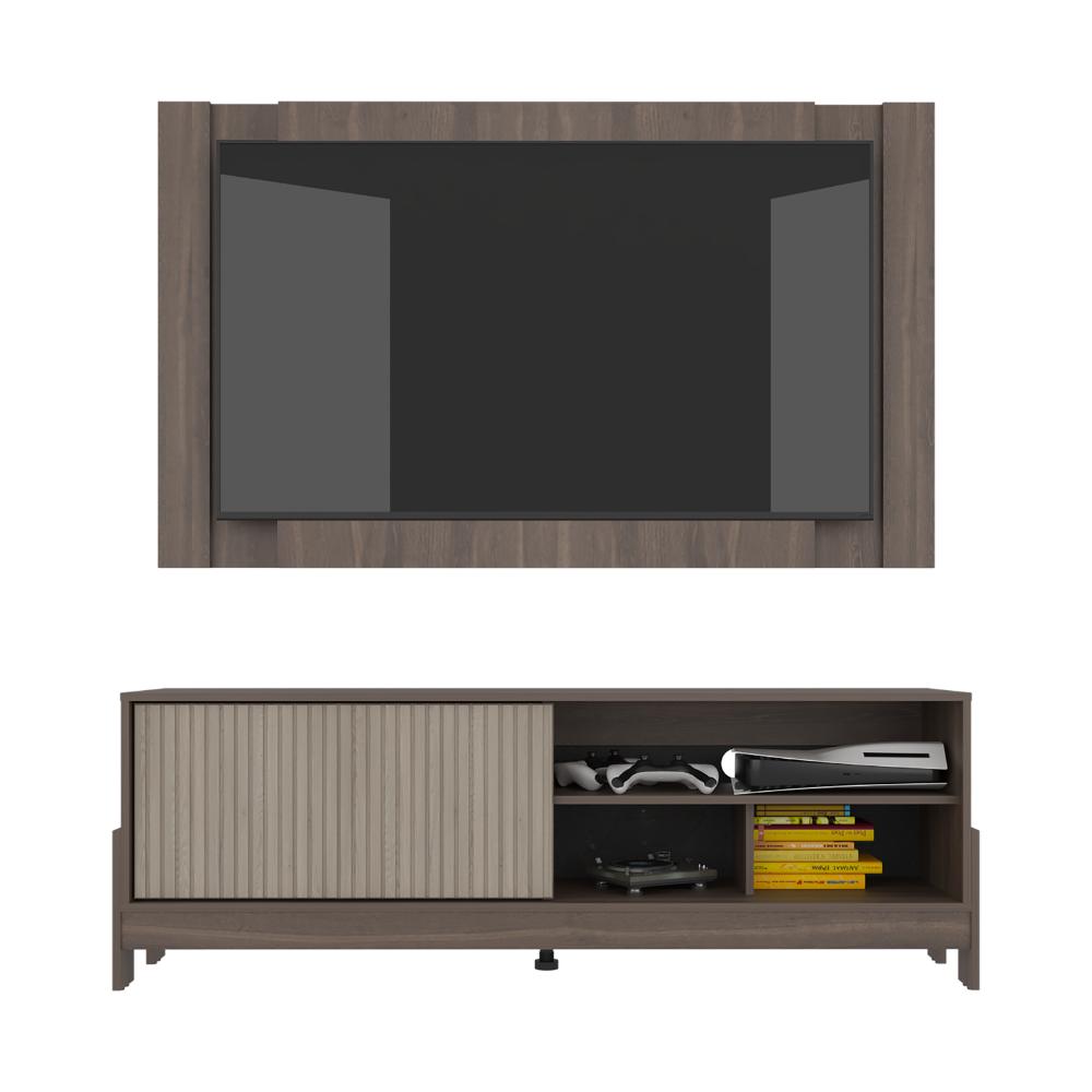 Rack Para Tv Odell, Milan y Roble Natural, Para Televisor desde 50" a 65" - vista 4