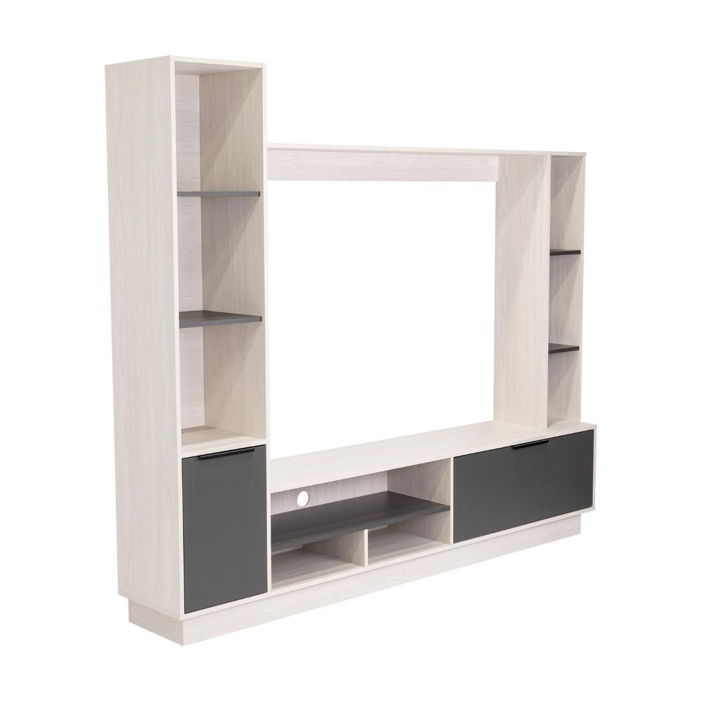 Rack para Tv Marsel, Nevado y Plata Oscuro, Para Televisor para 60 Pulgadas - vista 3