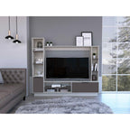 Rack para Tv Marsel, Nevado y Plata Oscuro, Para Televisor para 60 Pulgadas - vista 2