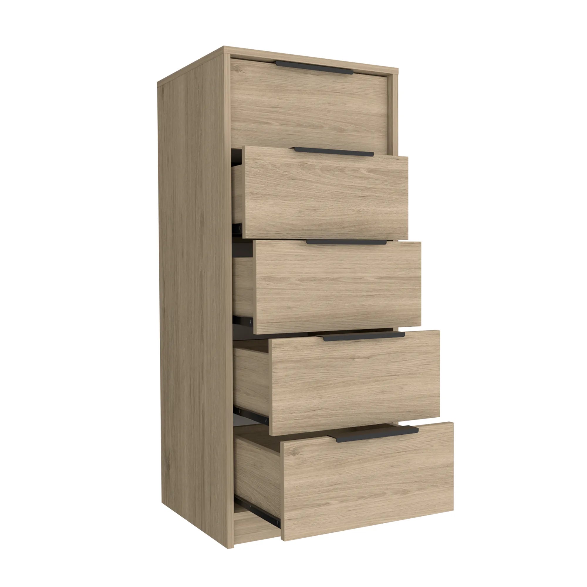 Comoda Kaia / 5 Cajones - Rovere / Blanco Marquez