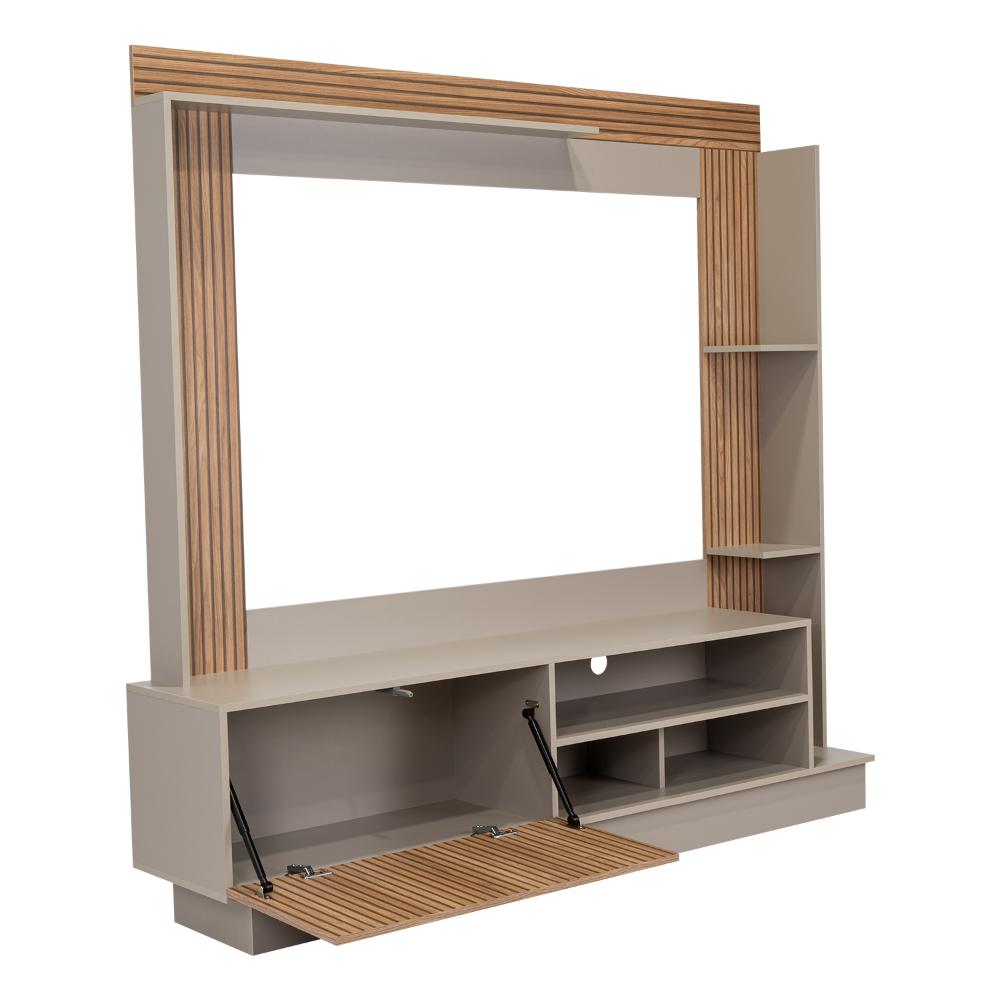 Rack Para Tv 70" Doha, Cocoa y Miel, Con Variedad de Entrepaños - vista 11