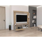 Rack Para Tv 70" Doha, Cocoa y Miel, Con Variedad de Entrepaños - vista 2