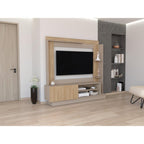 Rack Para Tv 70" Doha, Cocoa y Miel, Con Variedad de Entrepaños - vista 1
