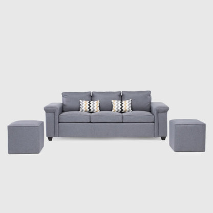 Mons Sofá 3C Sicilia + 2 Pouf