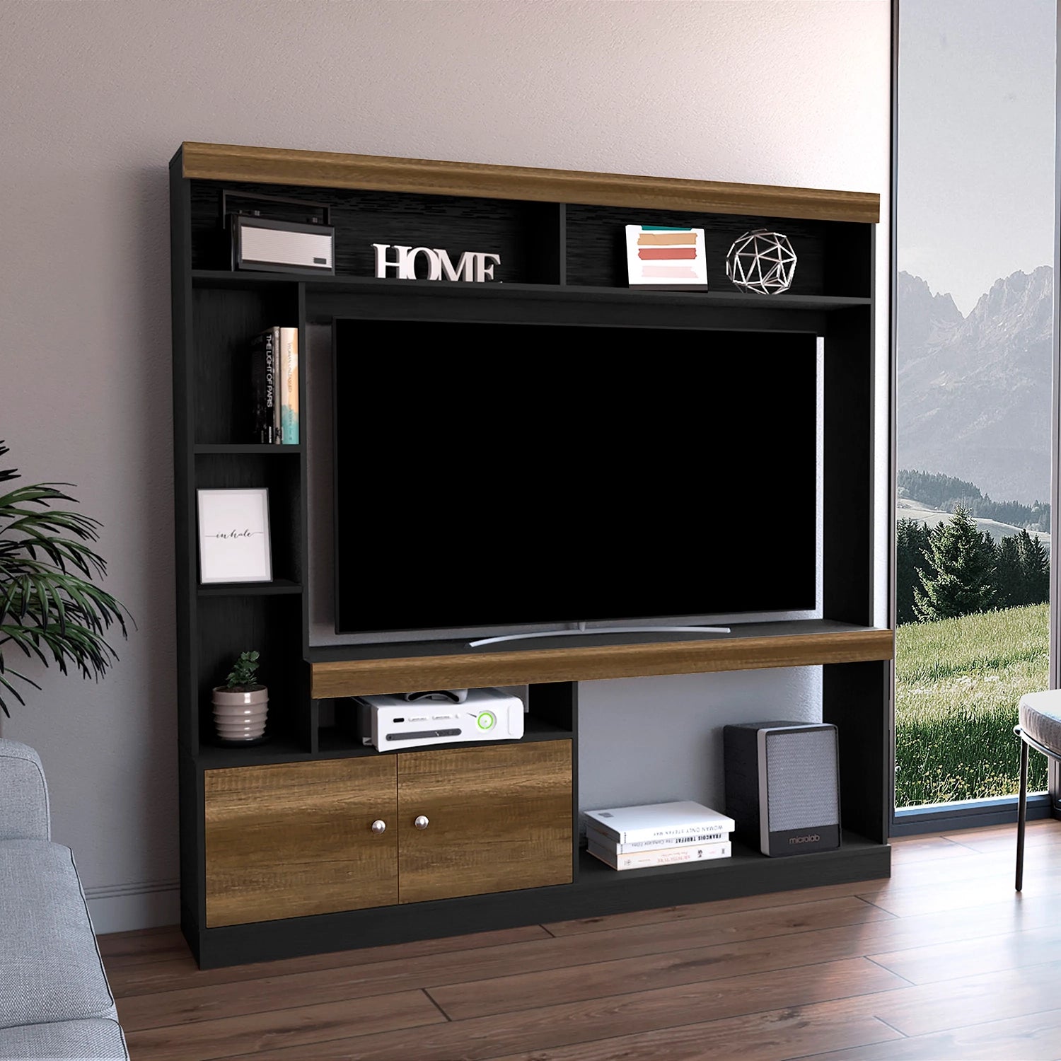 Estante Tv55 Classic Color - Caramelo / Wengue