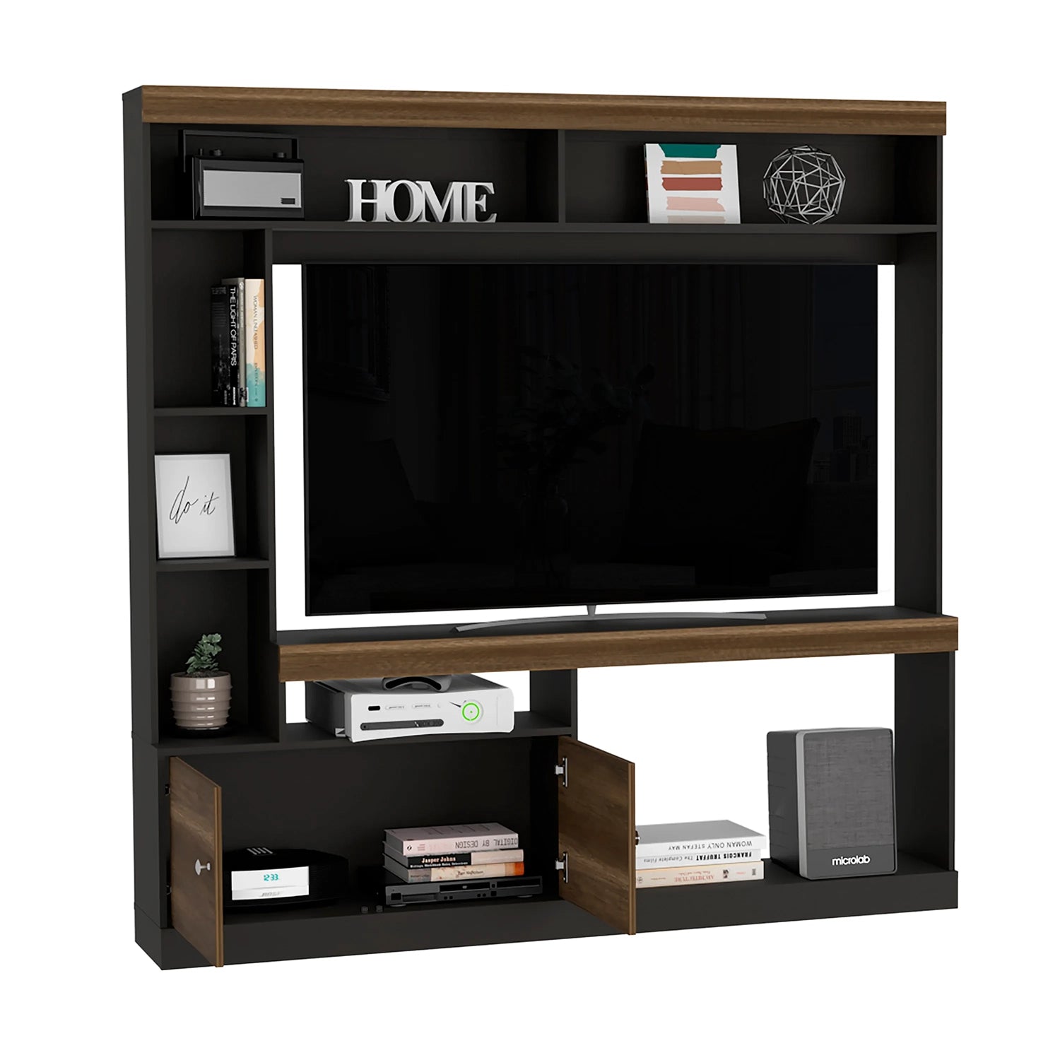 Estante Tv55 Classic Color - Caramelo / Wengue