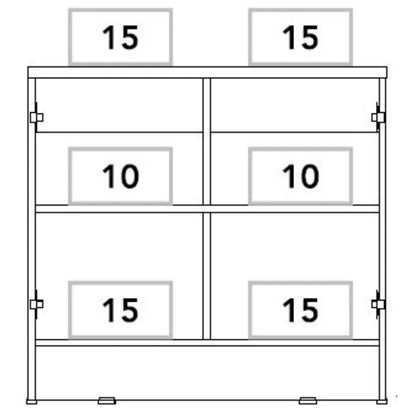 Gabinete Archivador 2 Puertas + 1 Chapa Home Office - Negro Soft / Coñac