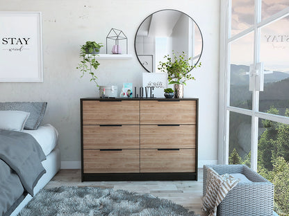 Comoda Kaia 4 Cajones / 2 Puertas - Wengue / Miel