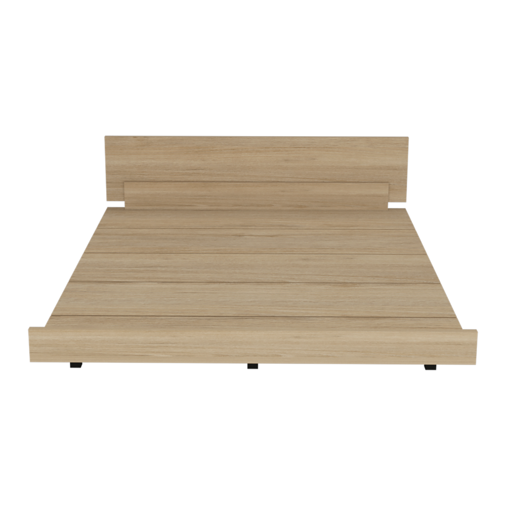 Base Cama Kaia, Rovere, Blanco Marqueza, de dos plazas e incluye tendido de tablas - vista 5