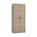 Closet Kaia, Blanco Marqueza, con dos puertas batientes y variedad de entrepaños - vista 1