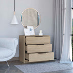 Cómoda Kaia, Rovere y Blanco Marqueza, con Tres amplios cajones organizadores - vista 4