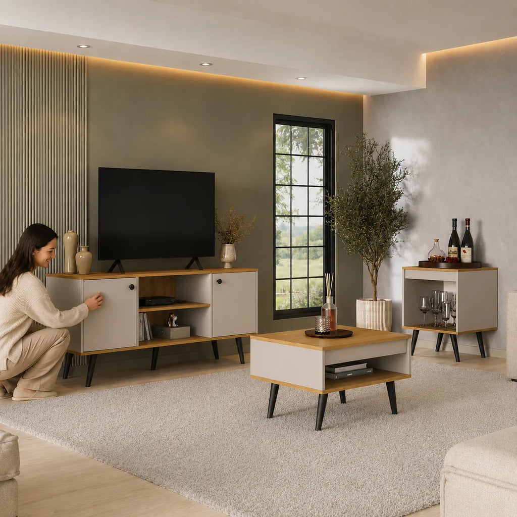 Combo Living Tokio + Sofá 2C Sicilia