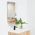Espejo Lilo Rectangular Repisa De Madera
