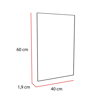 Espejo Bolonia Rectangular - Vidrio Rectangular