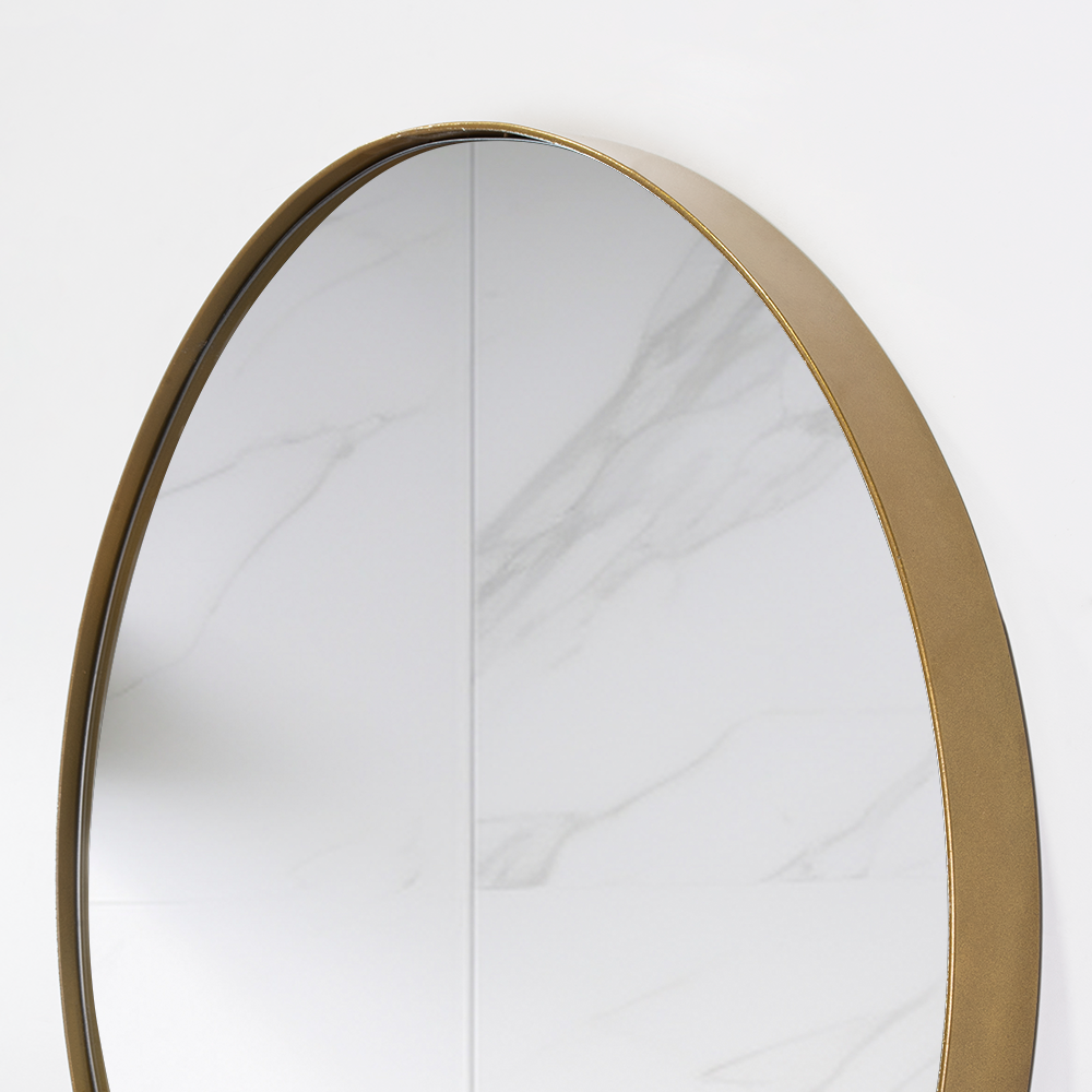 Espejo Circular D58 Marco Metalico, Dorado - vista 6