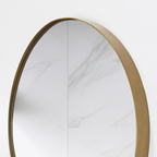 Espejo Circular D58 Marco Metalico, Dorado - vista 6