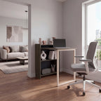 Escritorio Plegable Lesli, Avellana, con un Diseño Funcional y Práctico - vista 1