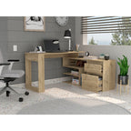 Escritorio Alteza, Duna, con dos cajones deslizables y mesa lisa con amplio espacio - vista 4