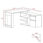 Escritorio Alteza, Duna, con dos cajones deslizables y mesa lisa con amplio espacio - vista 7