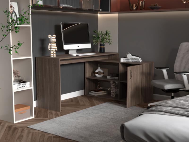 Escritorio En L Axis, Milan, con Una Puerta Batiente - vista 6