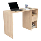 Escritorio Recto Office W-110 Un Cajon, Rovere - vista 3