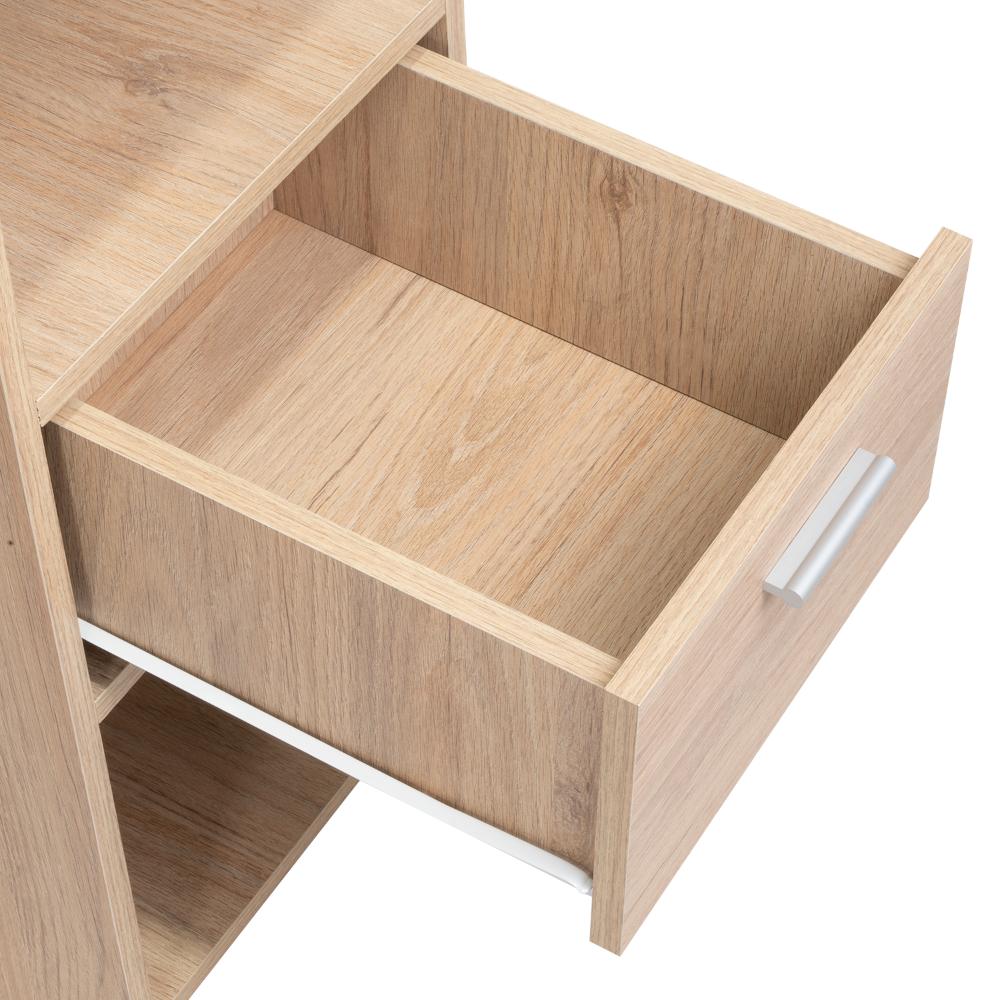 Escritorio Recto Office W-110 Un Cajon, Rovere - vista 12