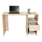 Escritorio Recto Office W-110 Un Cajon, Rovere - vista 6